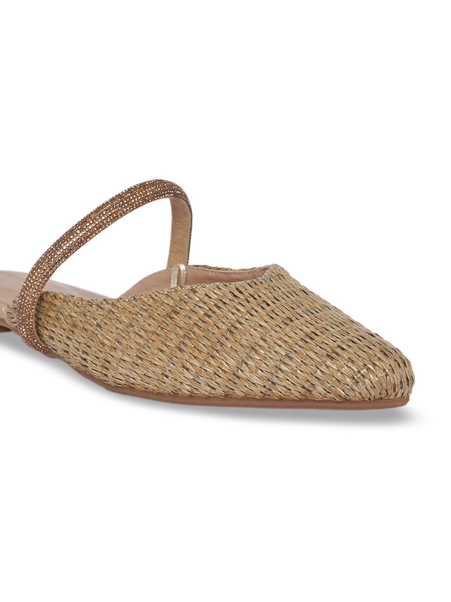 Forever Glam by Pantaloons Women's Beige Mule Shoes