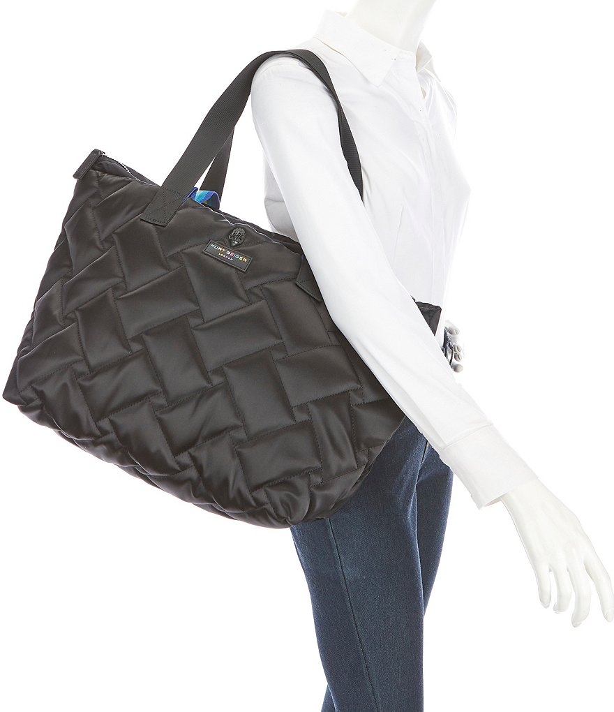 Kurt Geiger London Nylon Quilted Shopper Tote Bag