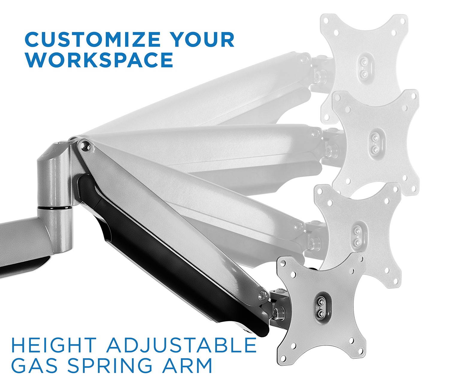 Triple Monitor Mount | Desk Stand with USB and Audio Ports | Fits 24-32 Inch Screens