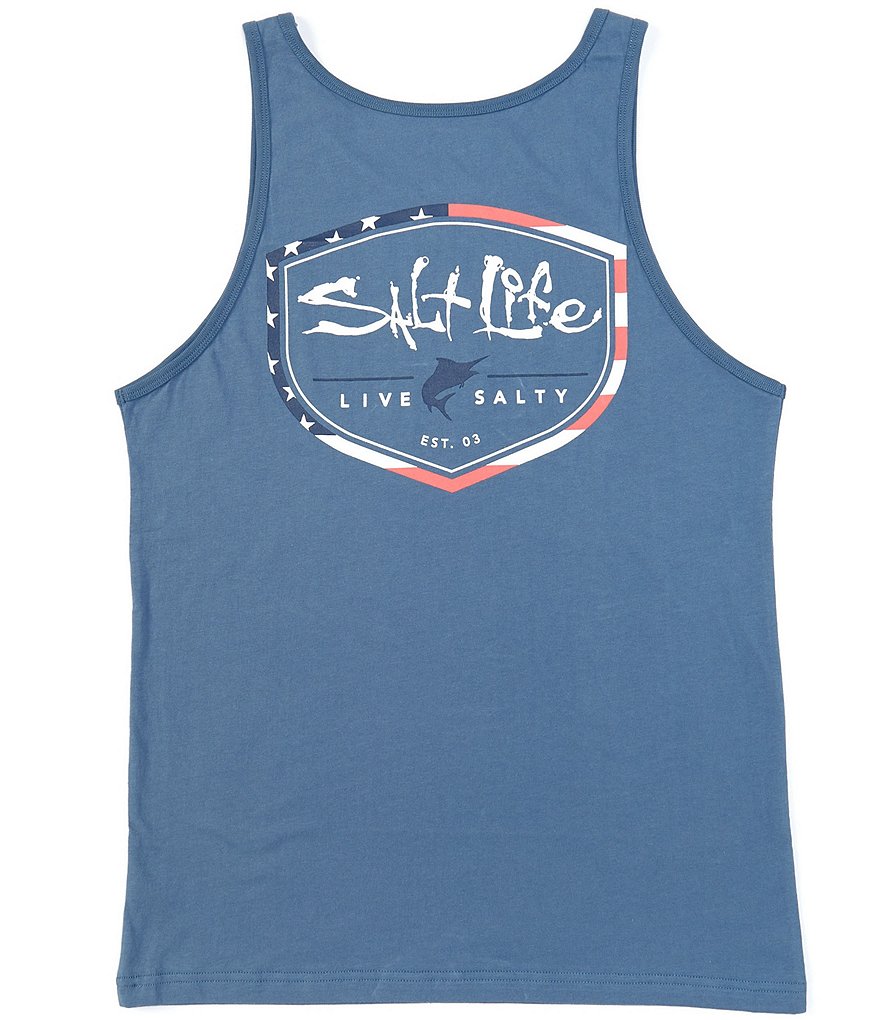 Salt Life Sleeveless Amerishield Graphic Tank Top