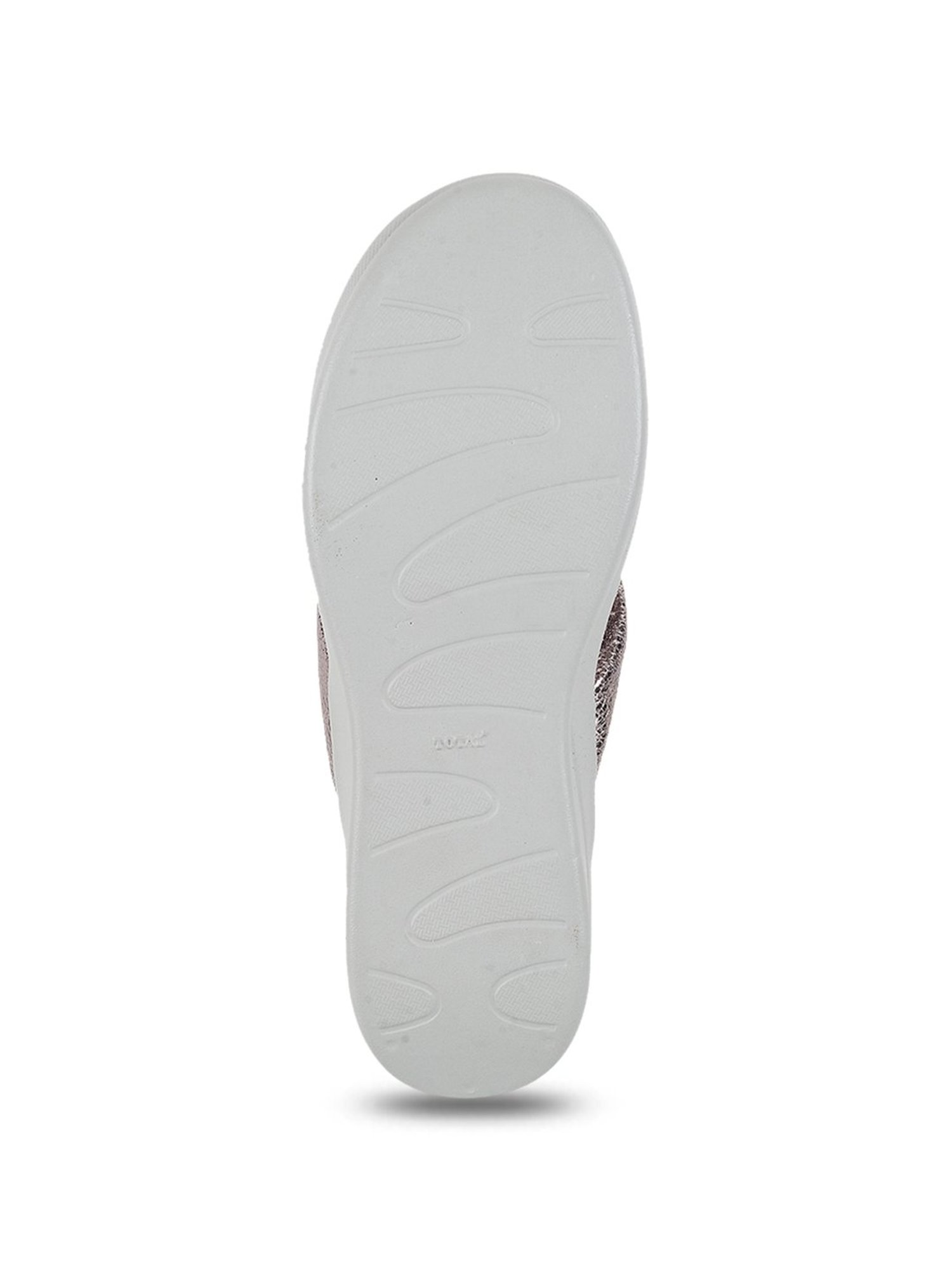 Walkway Women's Gun Metal Wedge Flip Flops