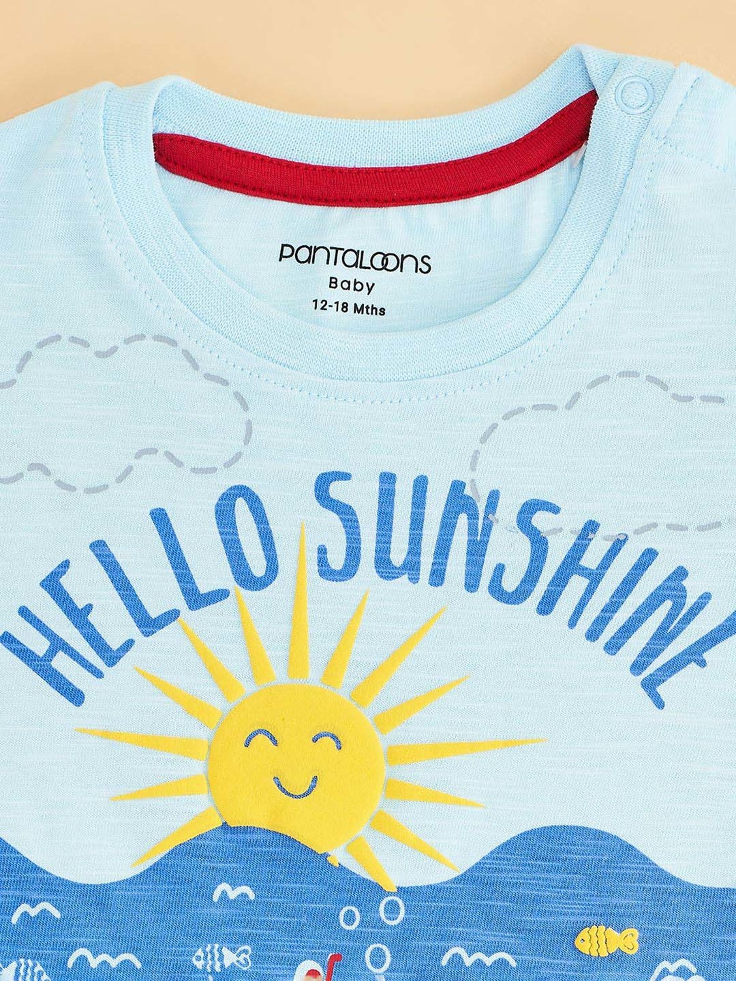 Ed-a-Mamma Baby Green Printed T-Shirt