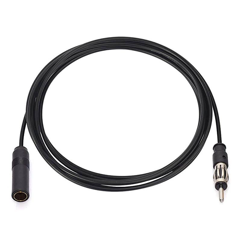 Car Radio Antenna Extension Cable Car FM AM Radio Antenna Extension Cable 3m 10 feet Motorola DIN Plug Connector Coaxial Cable for Vehicle Truck Car Stereo Head Unit CD Media Receiver Player