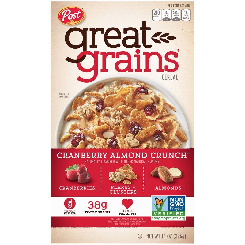 Great Grains Cranberry Almond Crunch Breakfast Cereal - 14oz - Post