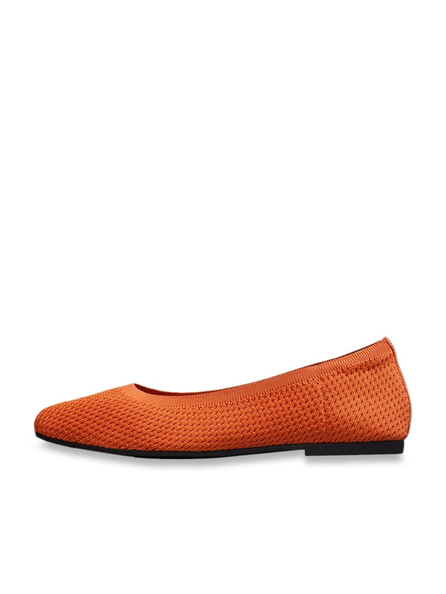 Neemans Women's Orange Flat Ballets