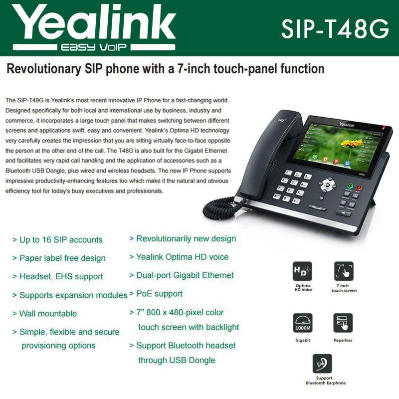 IP 480G Phone Black Renewed Power Supply Not Included