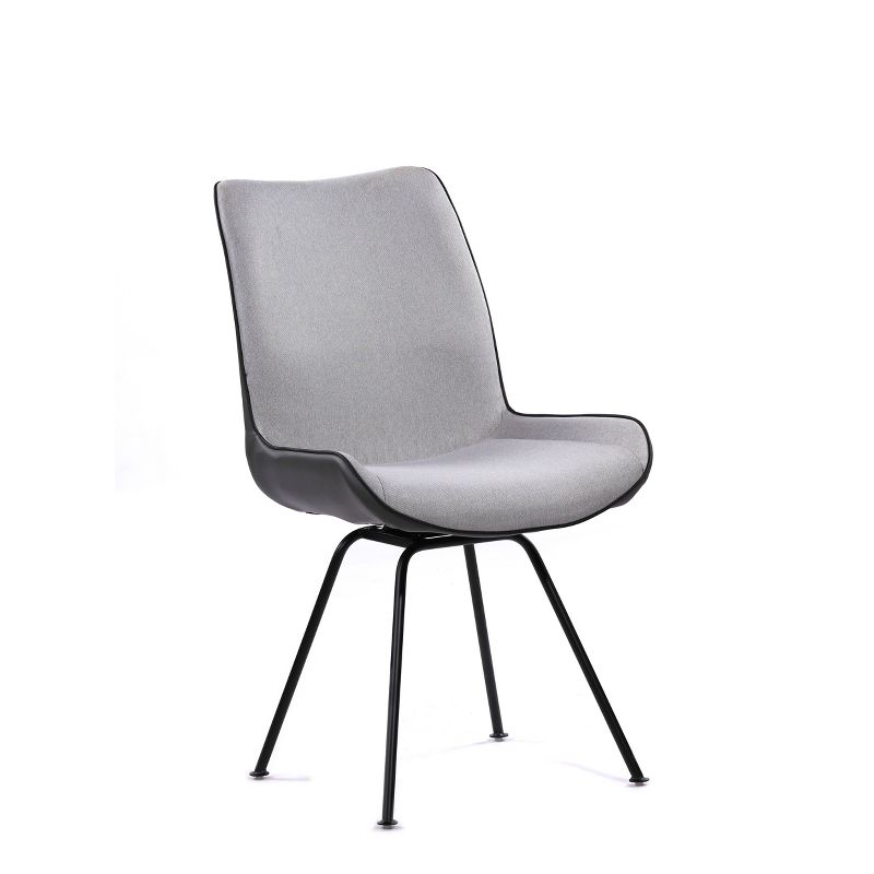 Agi Mid-Century Dining Chair in Walnut Wood and Beige Fabric - Armen Living