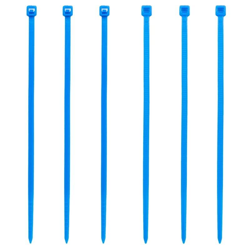 Inch Zip Ties 300pcs Nylon Cable Ties BLUE