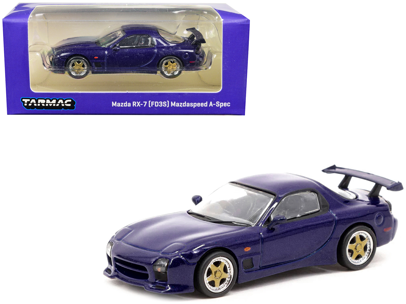 Mazda RX7 (FD3S) LB-Super-Silhouette RHD (Right Hand Drive) #55 Green and Orange with Graphics "Tokyo Auto Salon 2024 - Malaysia Diecast Expo 2024" 1/64 Diecast Model Car by Inno Models