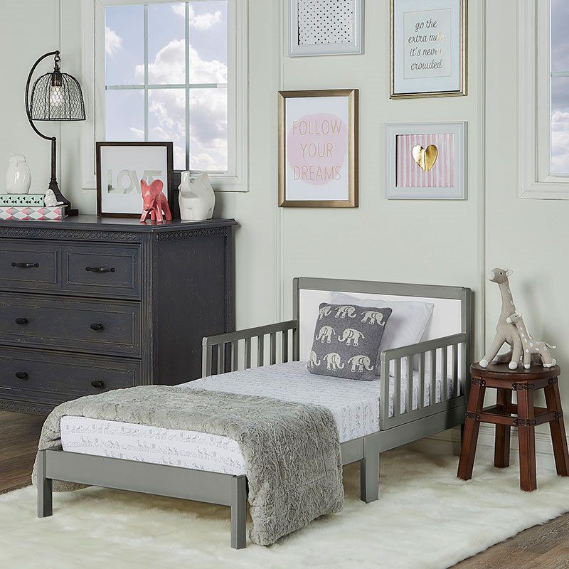Wood Brookside Toddler Bed in Steel Grey - Dream On Me