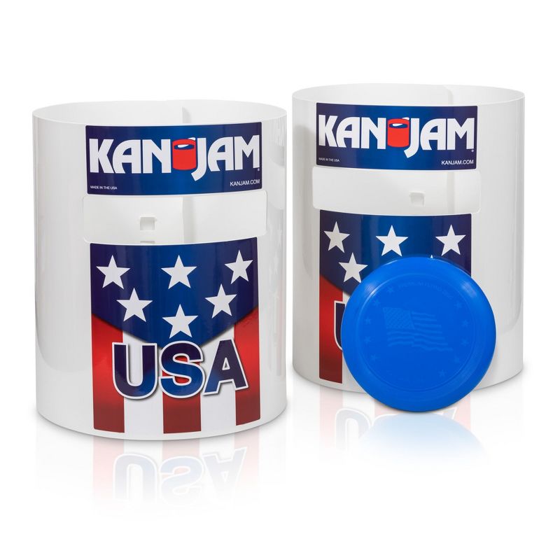 Kan Jam Portable Multiplayer Disc Slam Outdoor Game with 2 Targets, 1 Disc, Goals and Instructions