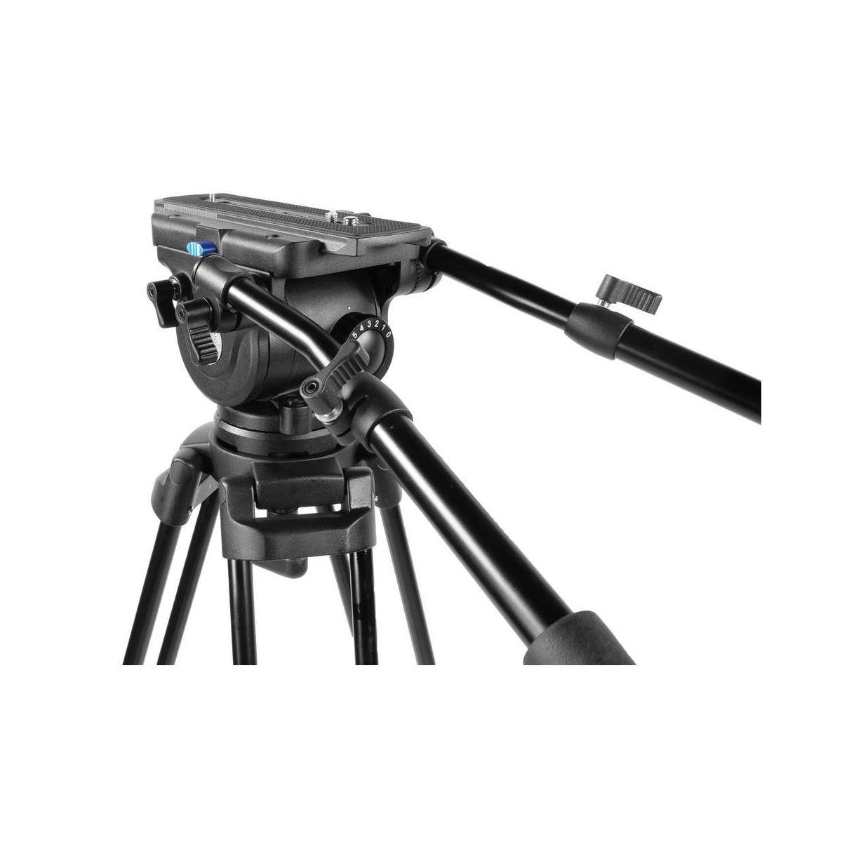 Prompter People TRI-HD500 3-Section Aluminum Tripod System with Spreader & Dolly