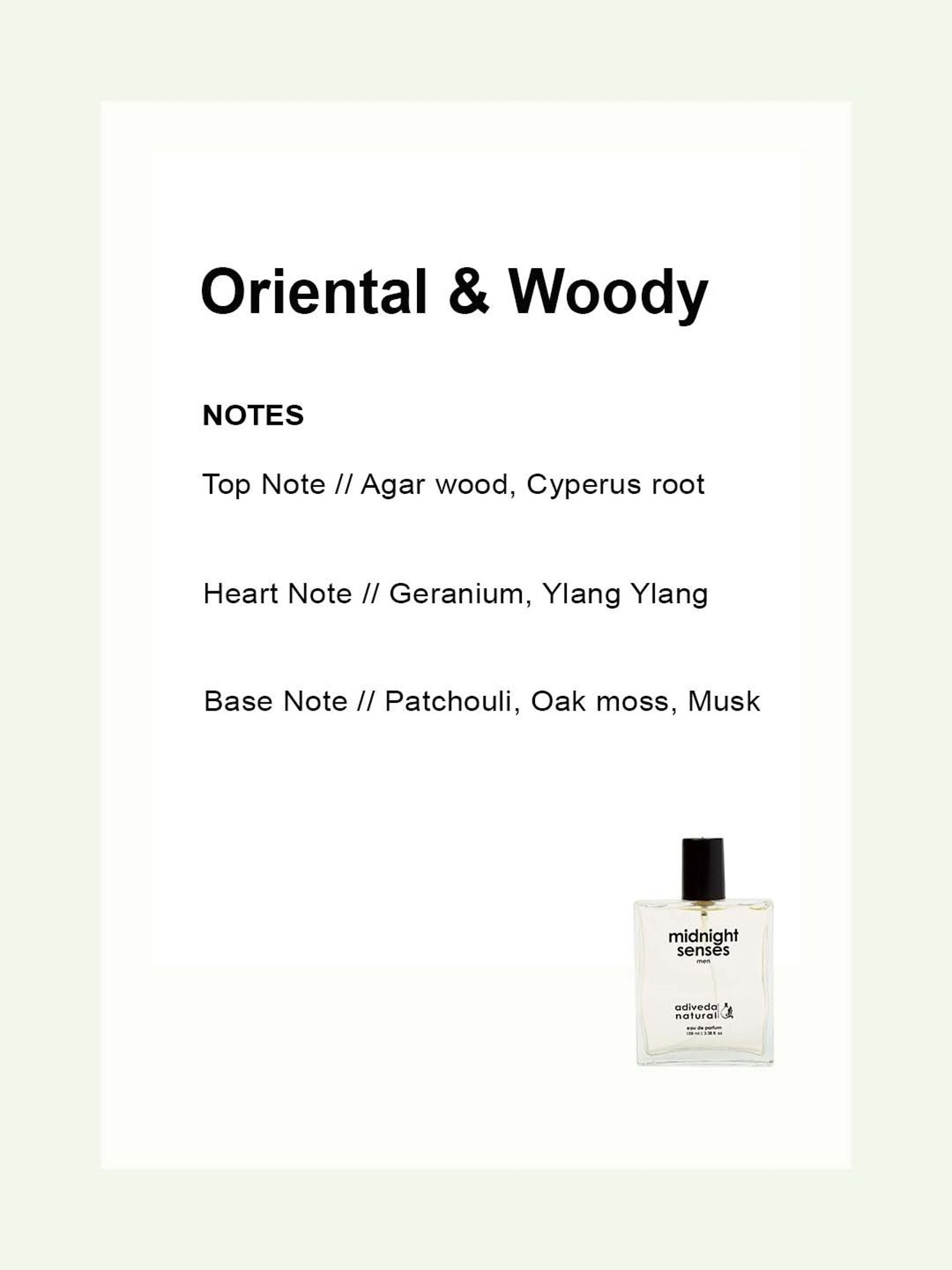 Adiveda Natural Midnight Senses Men EDP - 100 ml