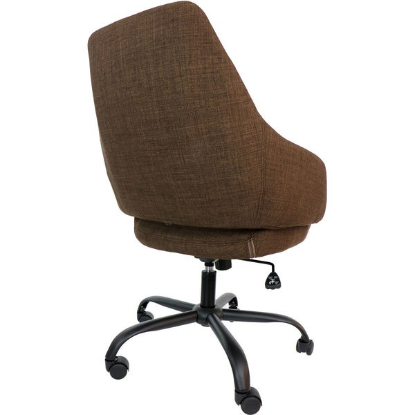 Hanover HOC0001 17.75-20.75 in. Everson Gas Lift Wheeled Office Chair, Chocolate