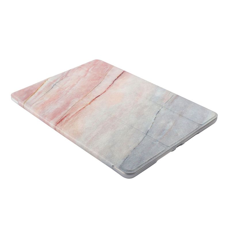 Insten - Marble Tablet Case For iPad 8th Gen 10.2" 2020, Multifold Stand, Magnetic Cover Auto Sleep/Wake, Shock Resistant, Pink