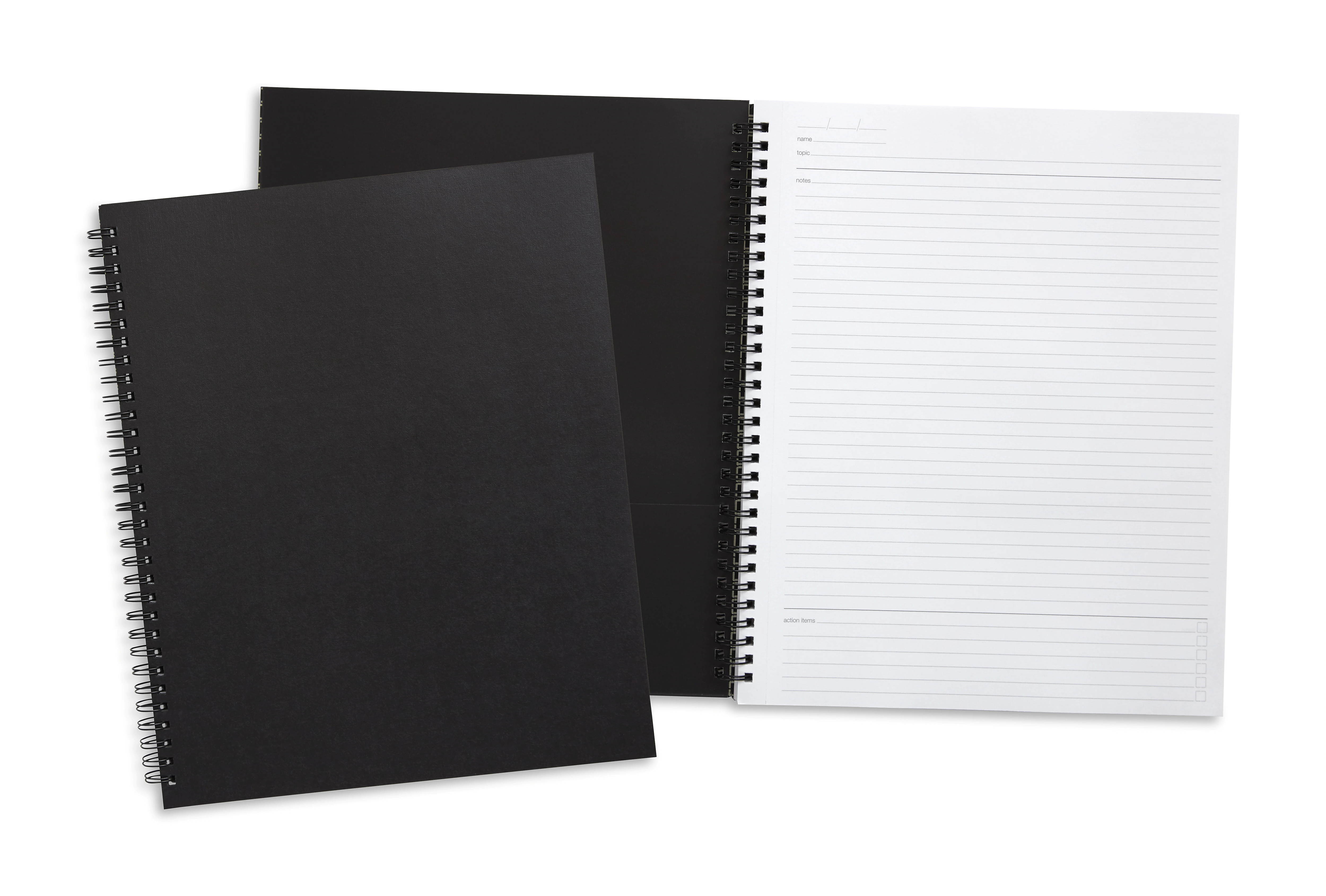 MyOfficeInnovations Large Soft Cover Meeting Notebook Blk TR54985 24377312