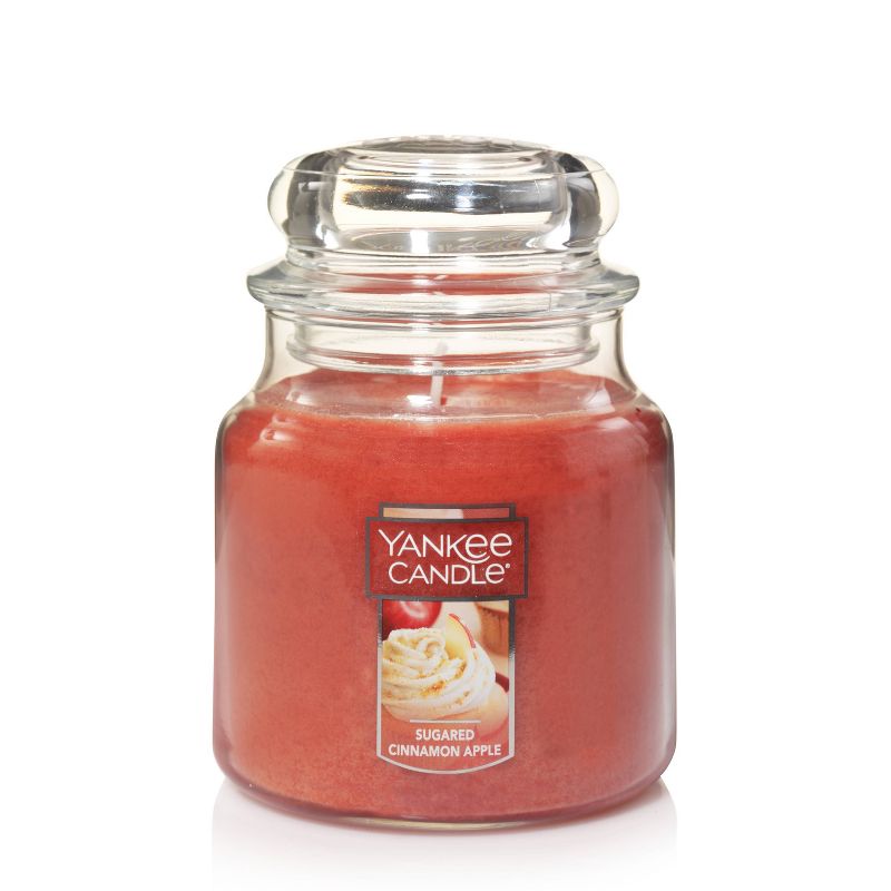14.5oz Glass Jar Sugar Cinnamon Apple Candle - Yankee Candle