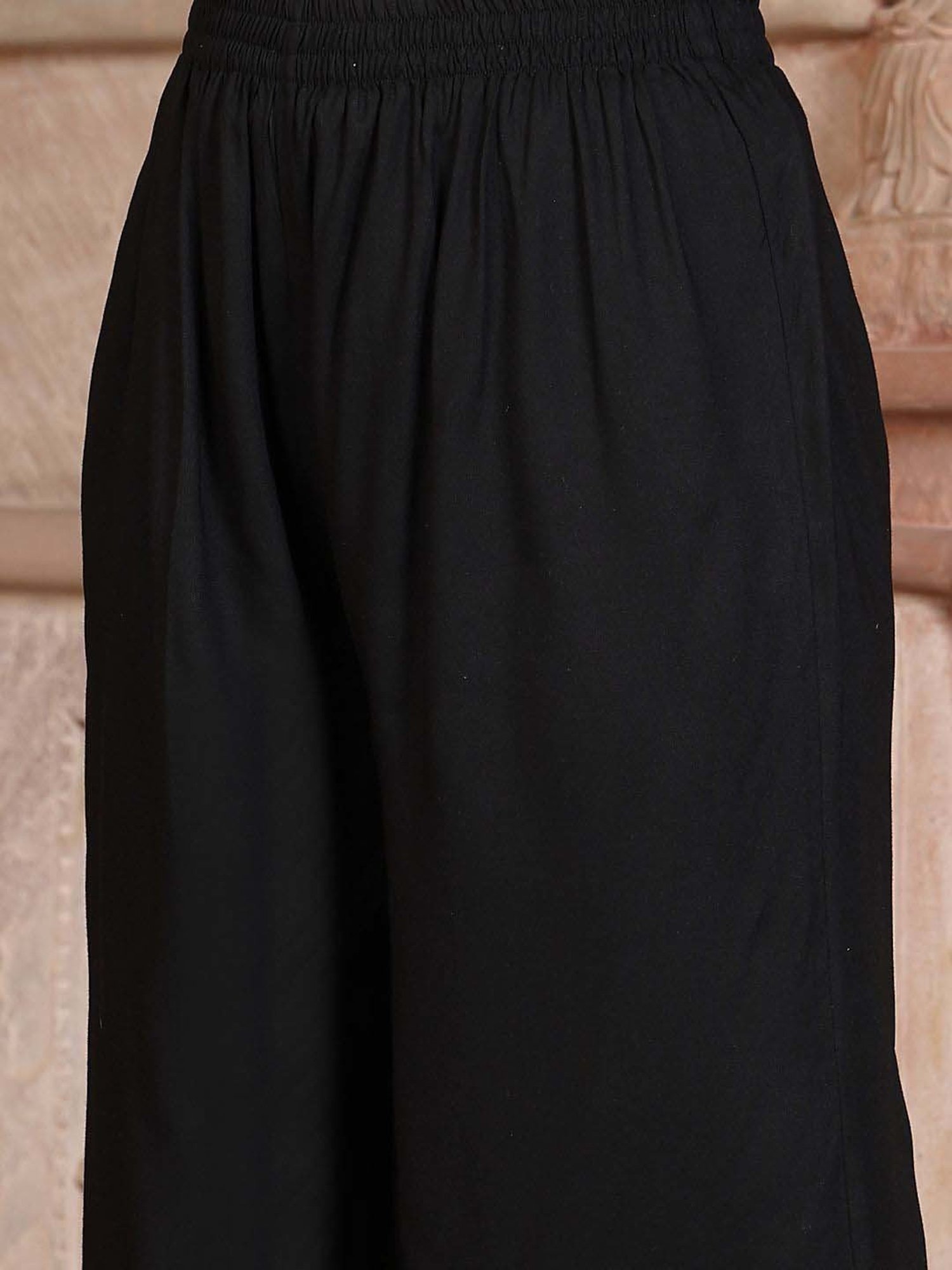 Stylum Black Printed Kurta Palazzo Set With Dupatta