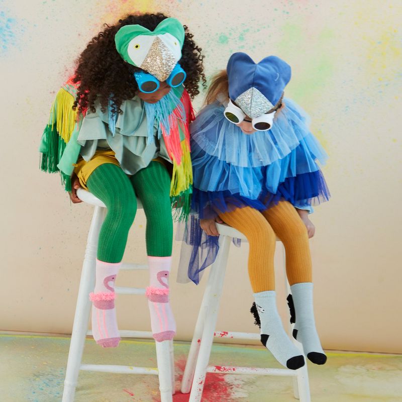 Meri Meri - Flamingo Sparkle Socks 6-8 years - Costume footwear - 1ct