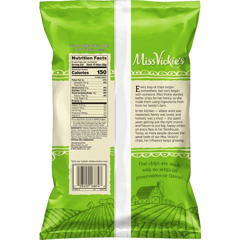 Miss Vickies Jalapeno Potato Chips - 8oz
