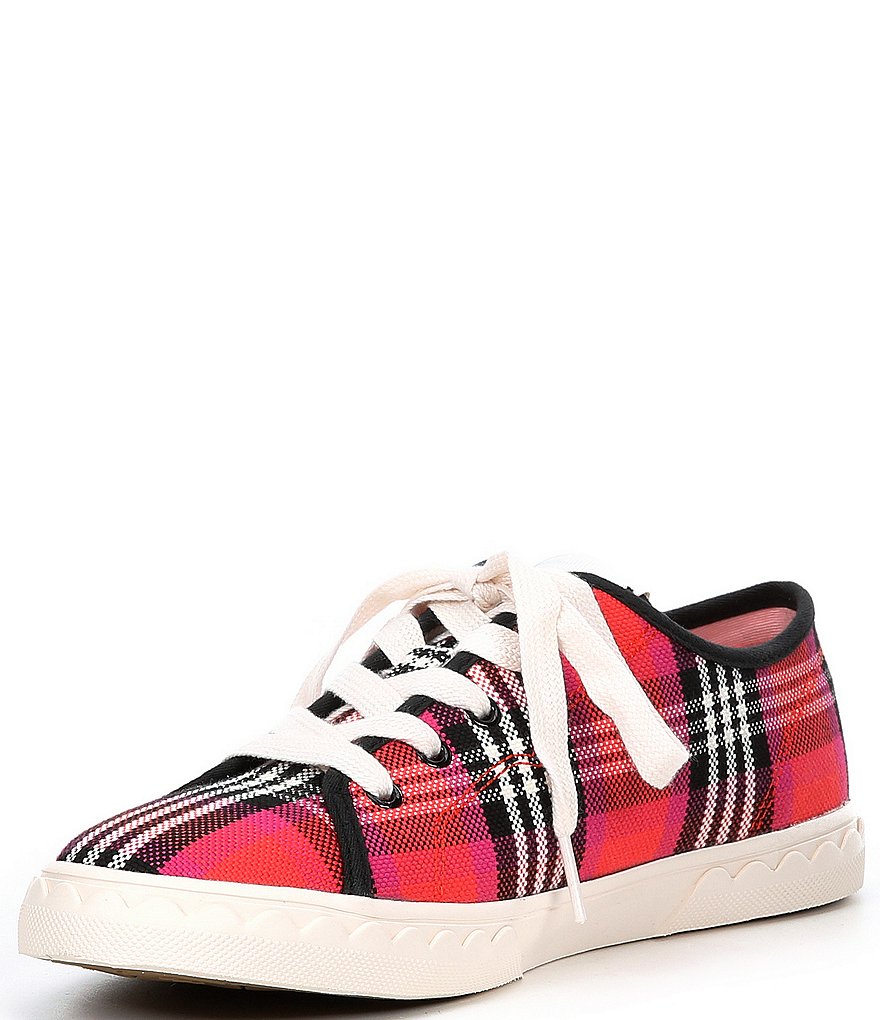 kate spade new york Vale Plaid Lace-Up Sneakers