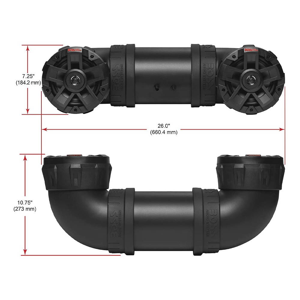 BOSS Audio ATVB6.5R Powersports Plug & Play Sound System w/ 450 Watt Class D Amp