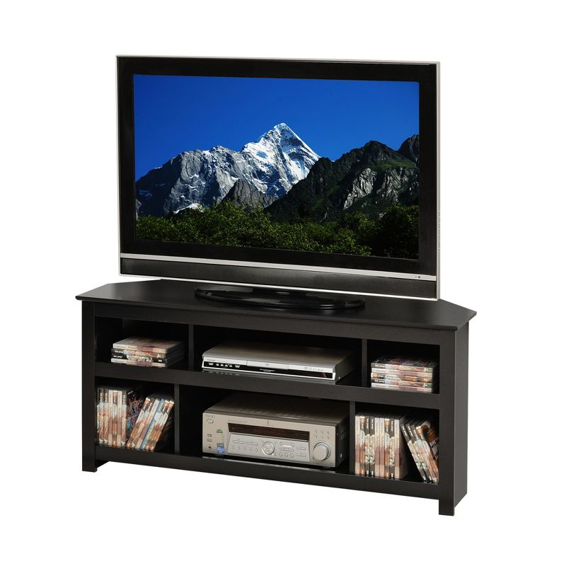 Vasari Corner Flat Panel Plasma/LCD TV Console Black - Prepac