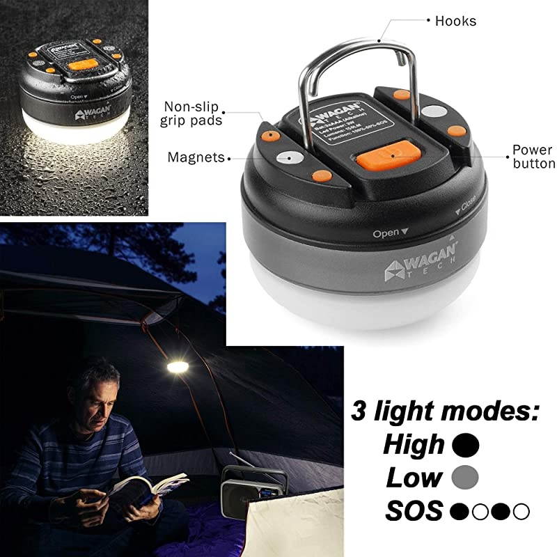 Portable AM/FM Radio with Great Reception, Led Tuning Indicator, Compact Size + 4 Batteries + 2 HeroFiber 350 Lumen Lanterns for Camping & Emergency & Cloth, Compatible with  Radio