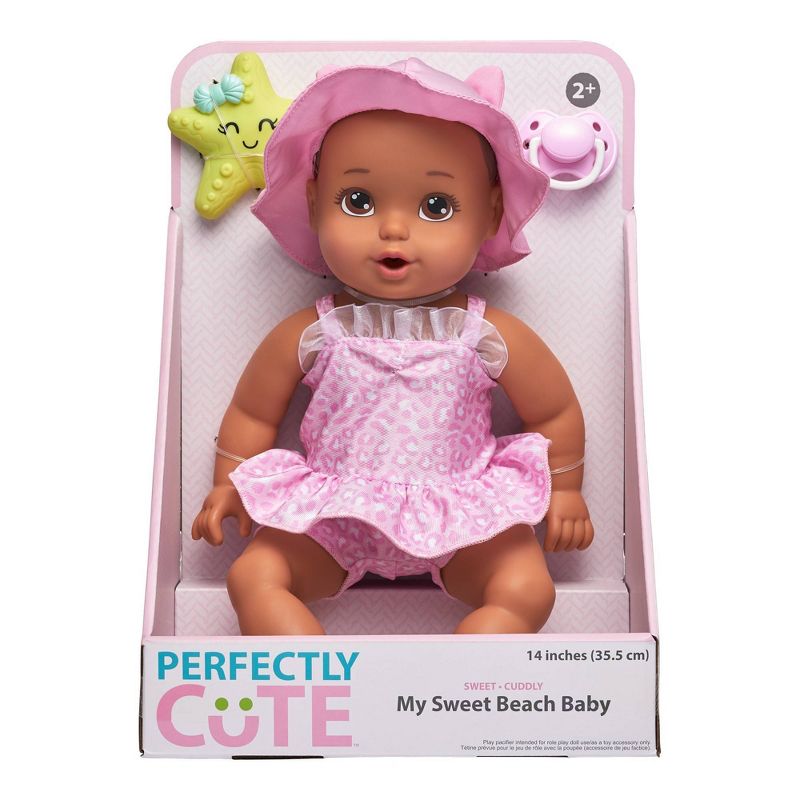 Perfectly Cute 14" My Sweet Beach Baby Doll - Brunette with Brown Eyes