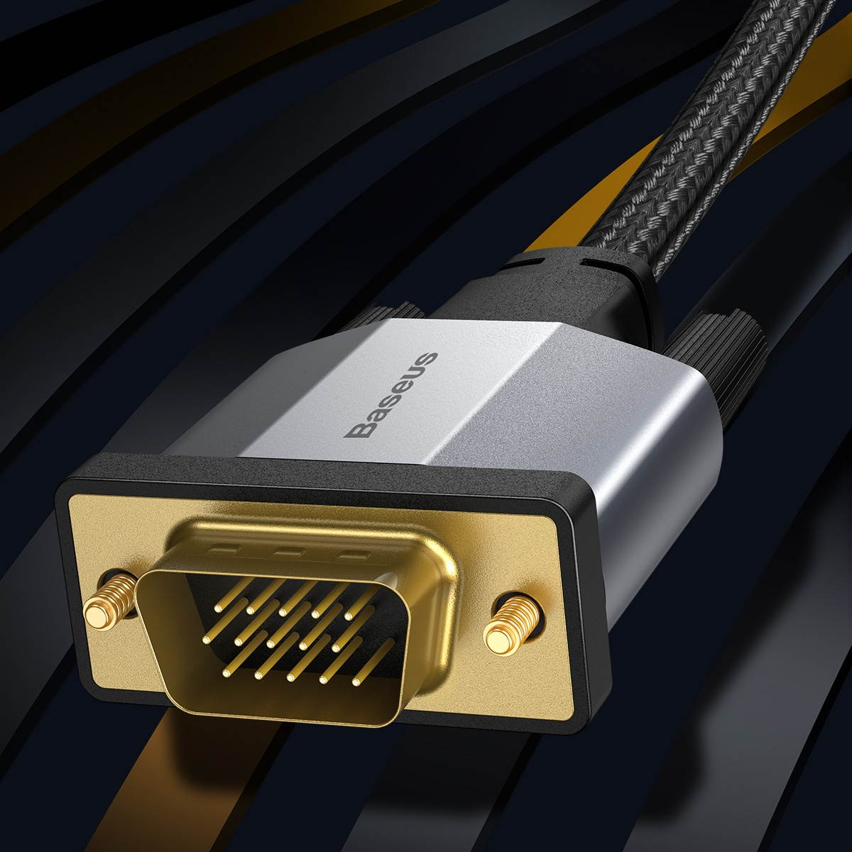 Baseus 15 Pin 1080P HD Male to Male VGA To VGA Adapter Cable For Projector Monitor Computer PC TV VGA 3M