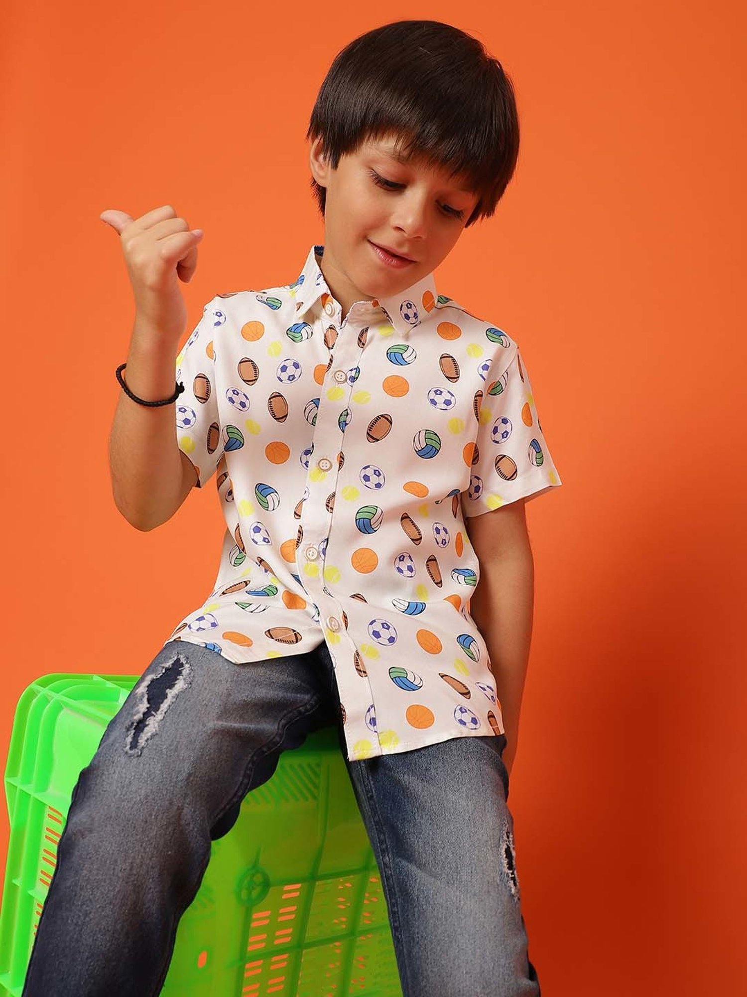 Tales & Stories Kids Multicolor Printed Shirt