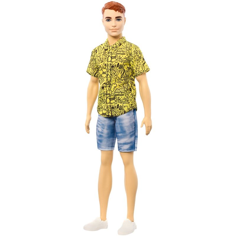 Barbie Fashionistas Ken Doll - Blue Tropical-Print Shirt