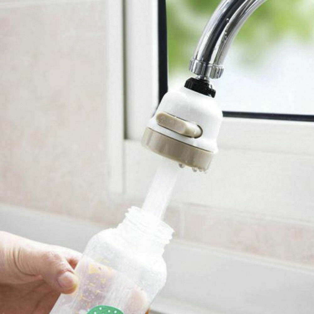 360 Degree 3 Mode Easy Rotate Tap Head Kitchen Water Saving Nozzle Faucet Filter