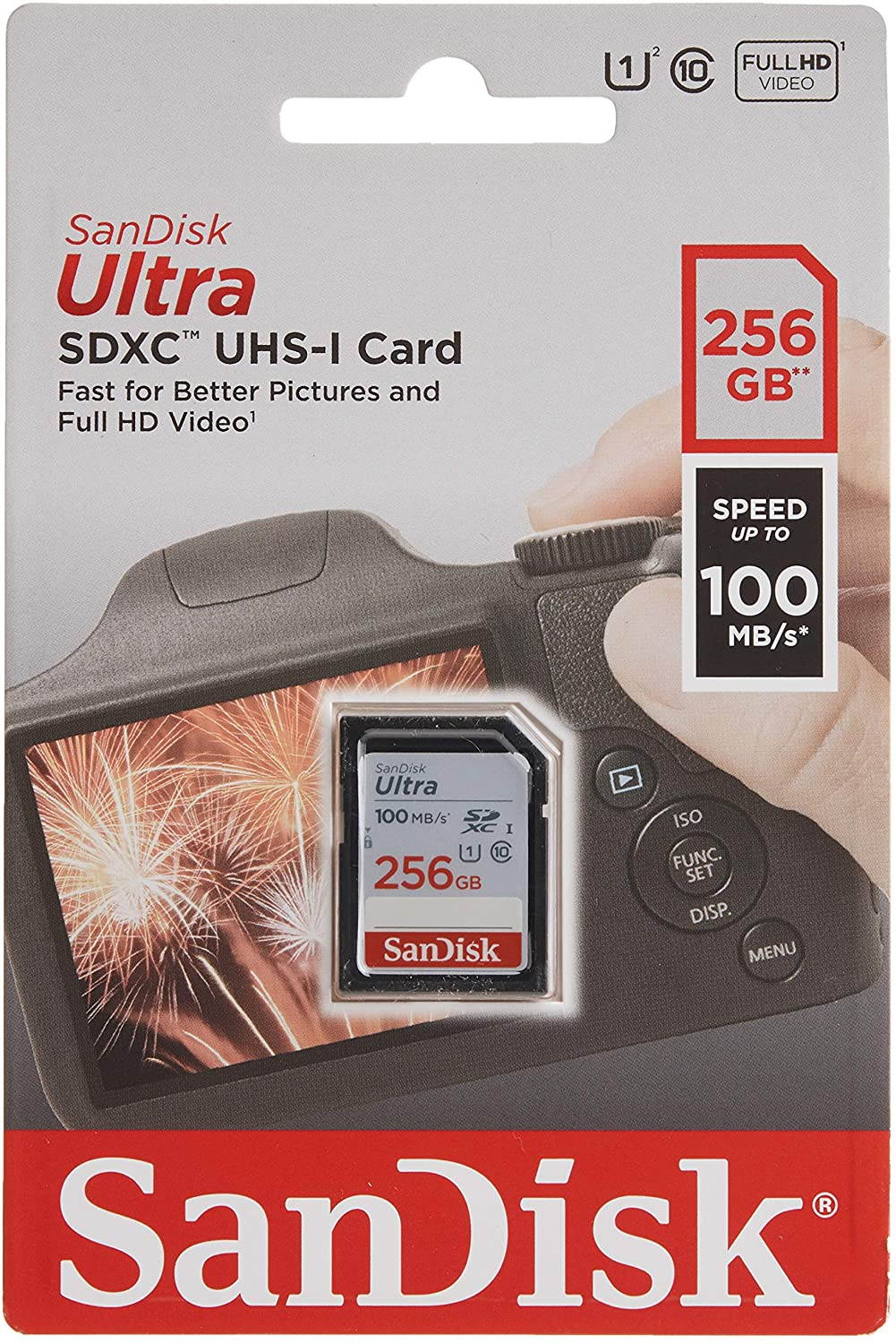 SanDisk 16GB Ultra SDHC UHS-I Memory Card - 80MB/s, C10, U1, Full HD, SD Card - SDSDUNR-016G-GN6IN