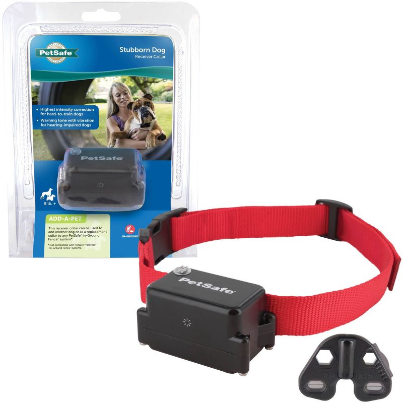 PetSafe Stubborn Adjustable Dog Receiver Collar - Black