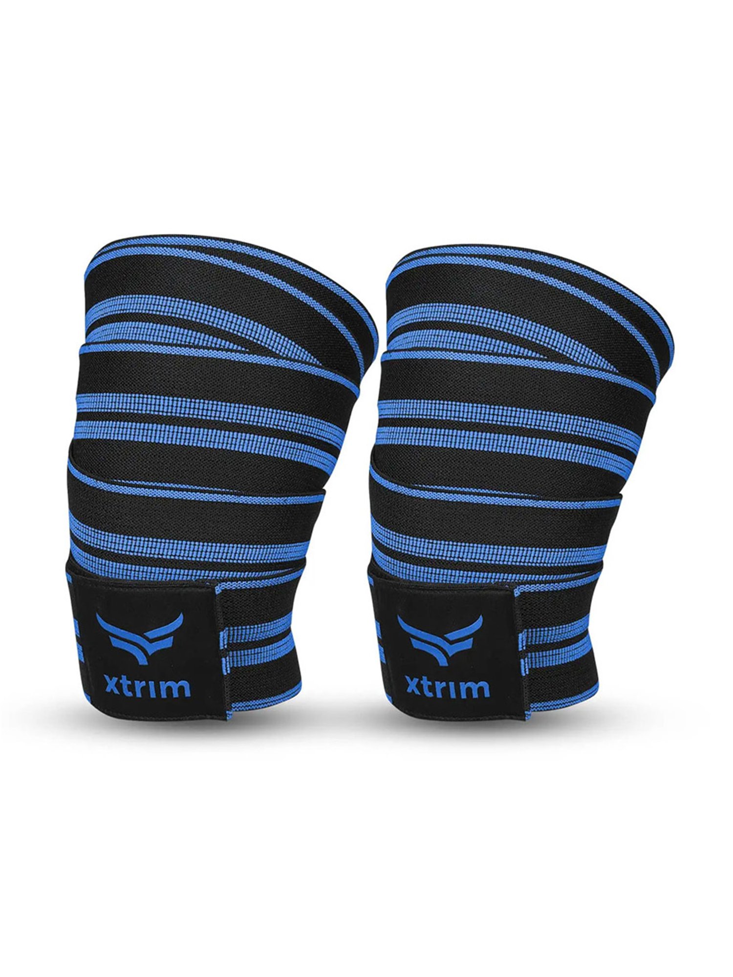 Xtrim Set of 2 Knee Wrap (Blue)