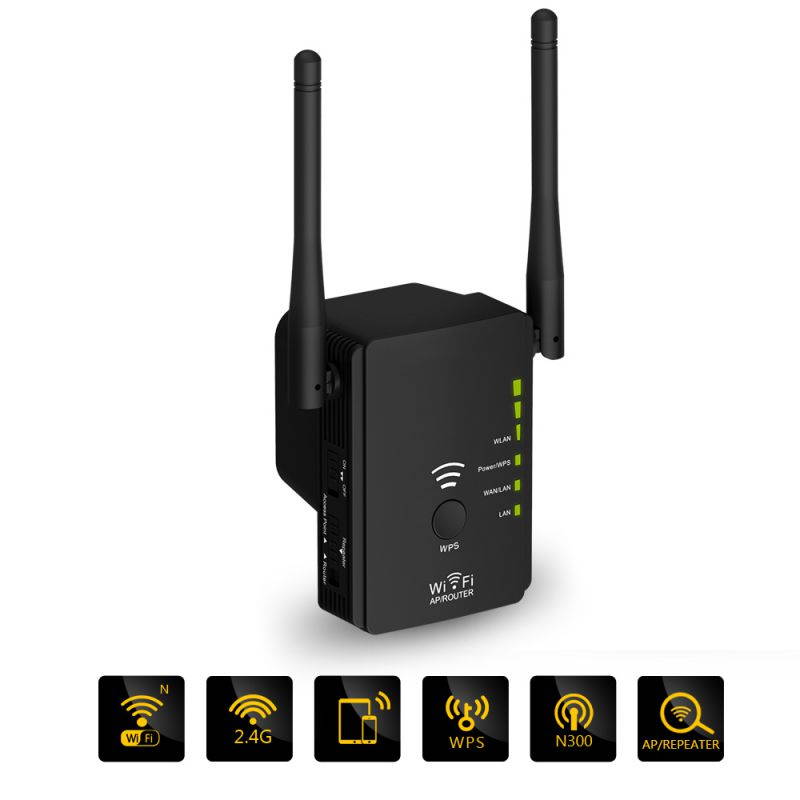 WN578R2 High Power Wireless Router wifi Repeater 300mbps Wifi Range Extender Amplifier 5dbi Dual LAN Port Signal Booster