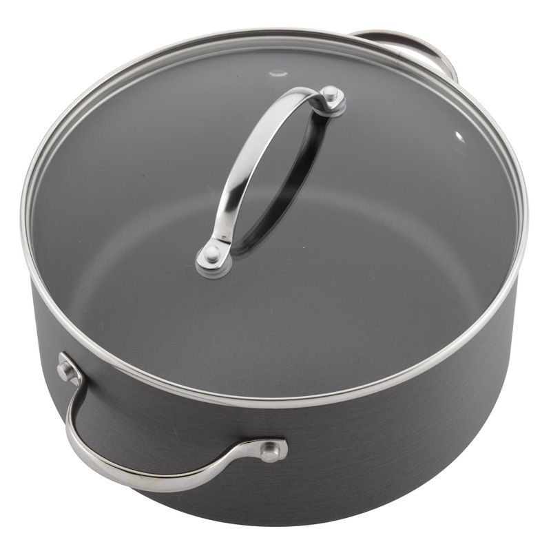 Farberware 10pc Hard Anodized Nonstick Cookware Set Gray