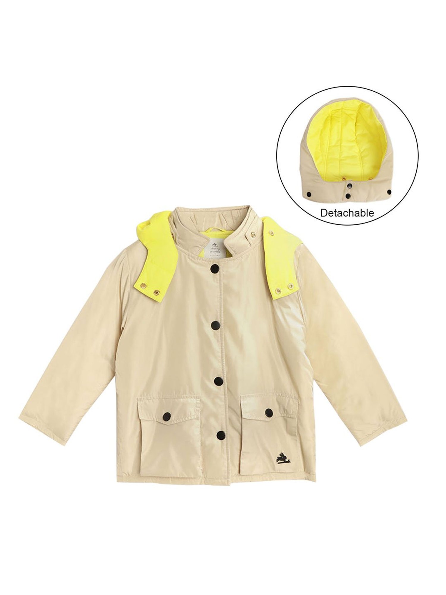 Allen Solly Junior Navy & Green Color Block Full Sleeves Jacket