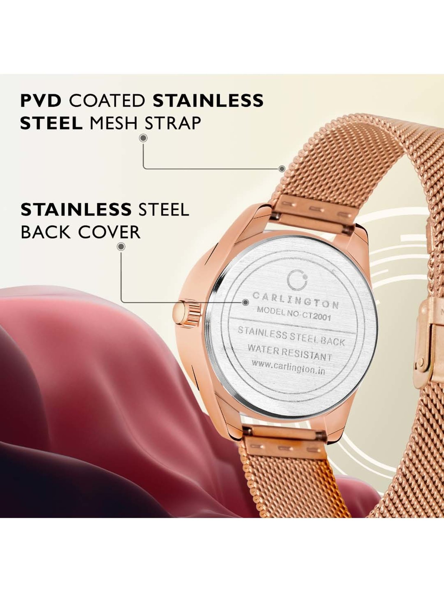 CARLINGTON CT 2001 Analog Watch for Women