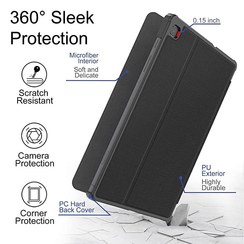 Samsung Galaxy Tab S6 Lite 104 Case 2020 Shockproof Protective Smart Folio Case PC Hard Back Cover with Auto WakeSleep for SMP610P615 Samsung Tab S6 Lite 104 inch 2020