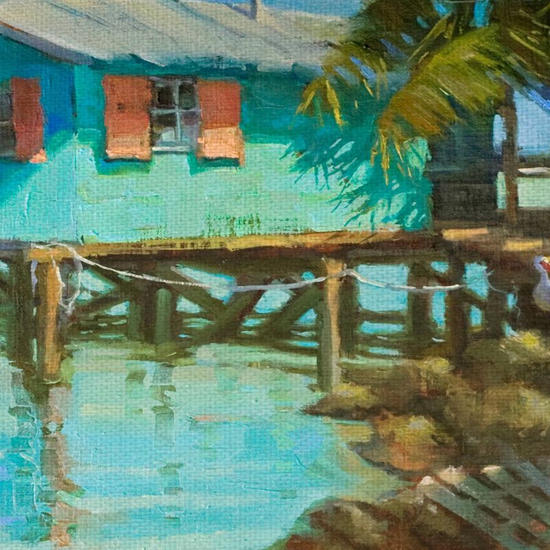 Waterfront By Kathleen Denis Wrapped Unframed Wall Canvas Art - Masterpiece Art Gallery