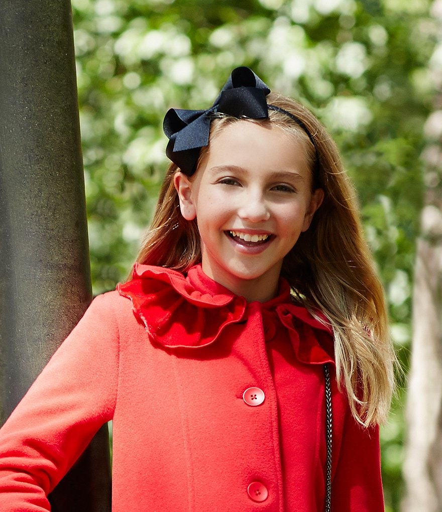 Copper Key Girls Grosgrain Bow Headband