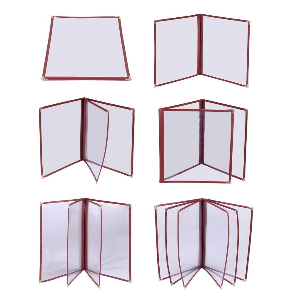 30pcs Menu Cover 8.5x14 Triple Fold 6 view double stitch Restaurant Cafe
