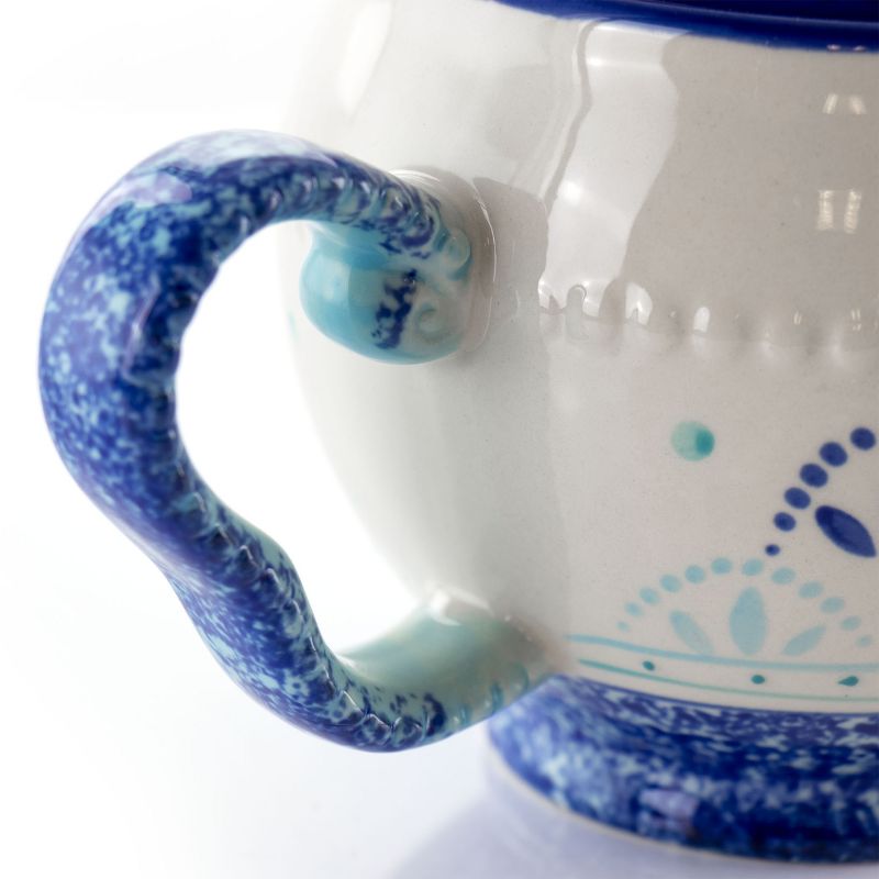 Meritage Navis 9.5 Inch Ceramic Teapot with Lid