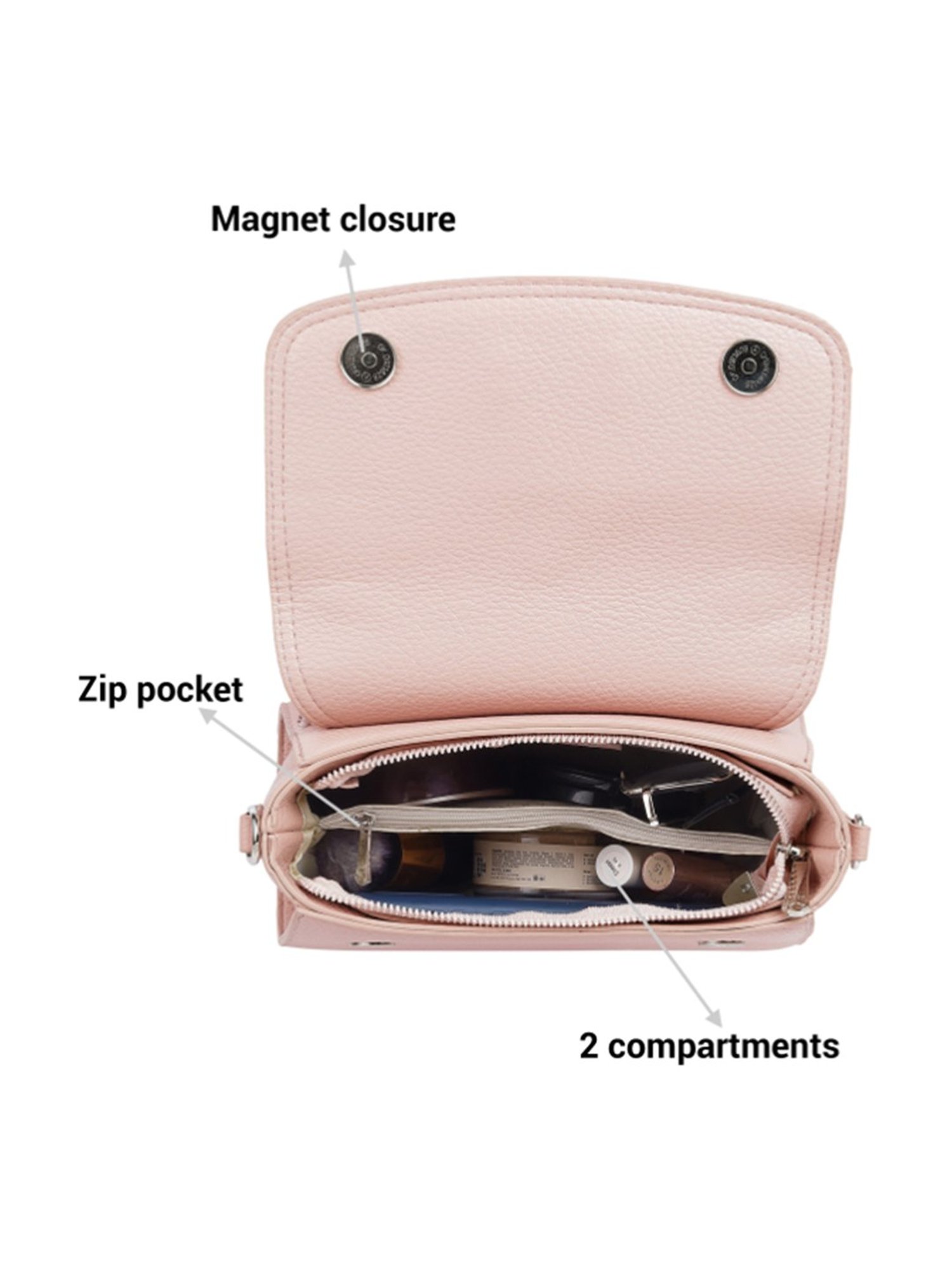 Favore Tan Solid Medium Satchels