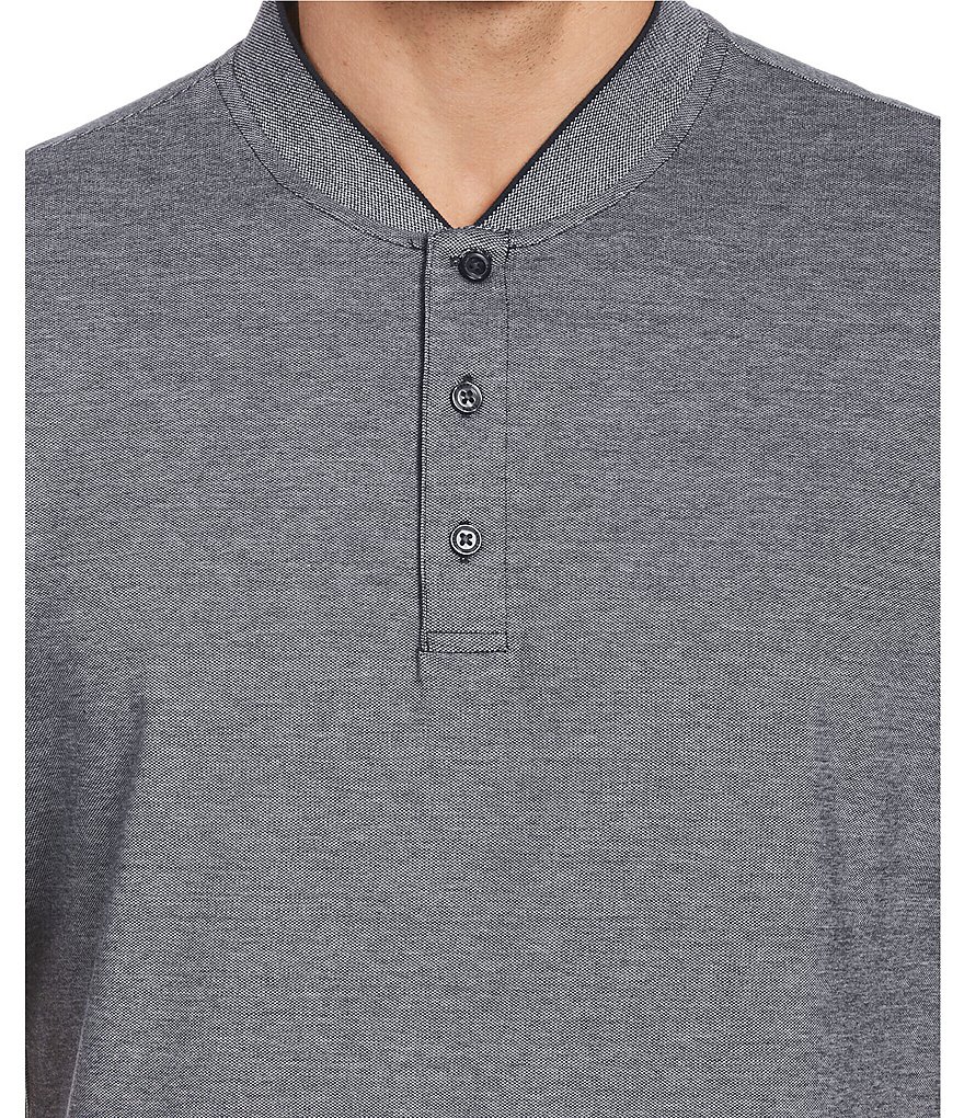 Perry Ellis Short-Sleeve Pique Henley