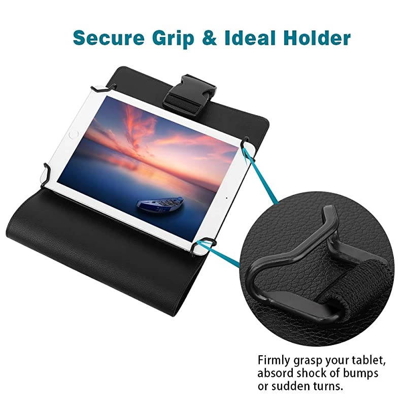Car Headrest Holder Universal Car Tablet Holder Headrest Mount Holder for 7 to 11 Tablet Fit with iPad Pro 11 202010597 iPad Air 3 2 Mini 5 4 3 iPad 4 3 2 Galaxy Tab Black