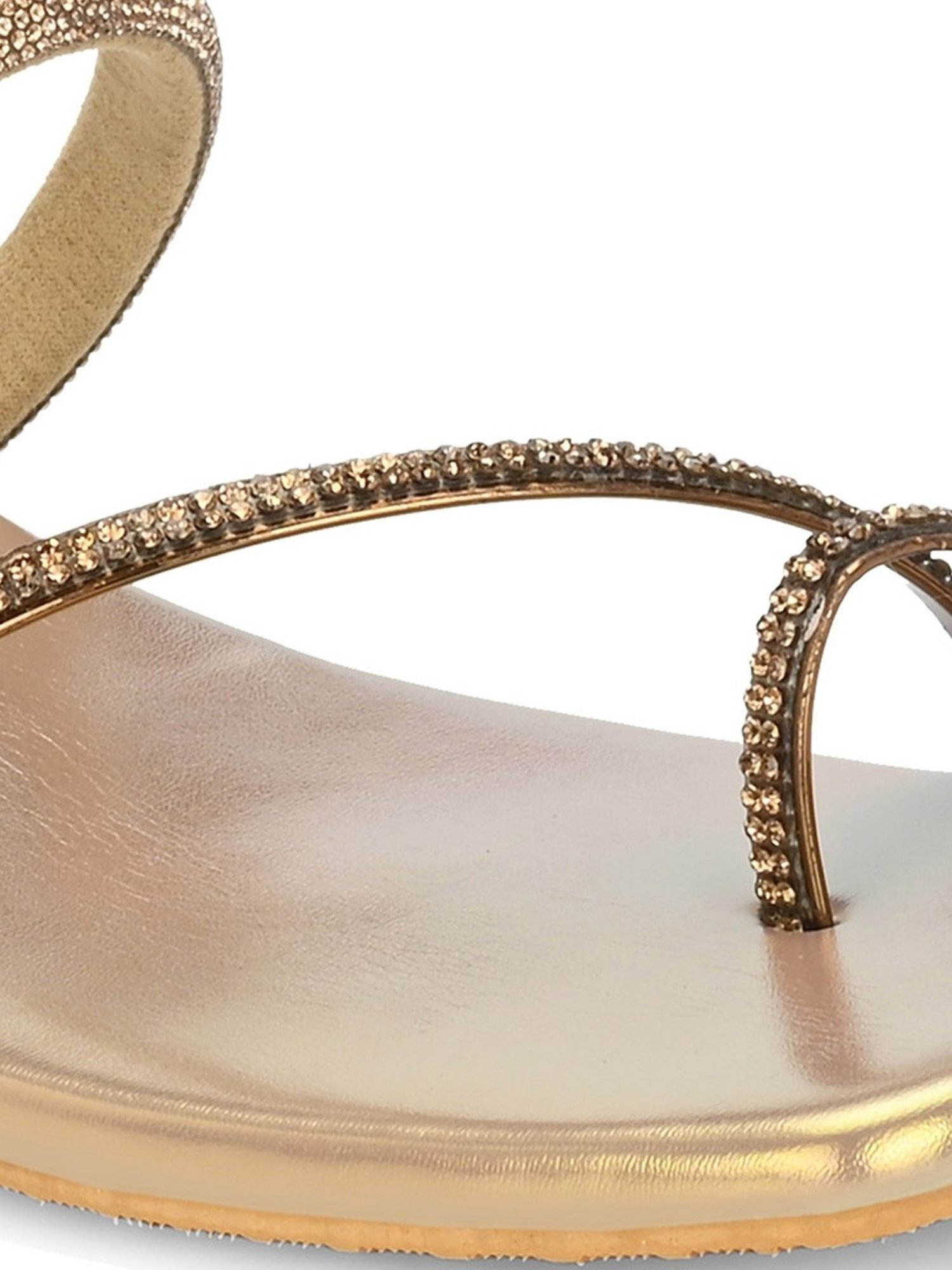 Clog London Women's Golden Toe Ring Sandals