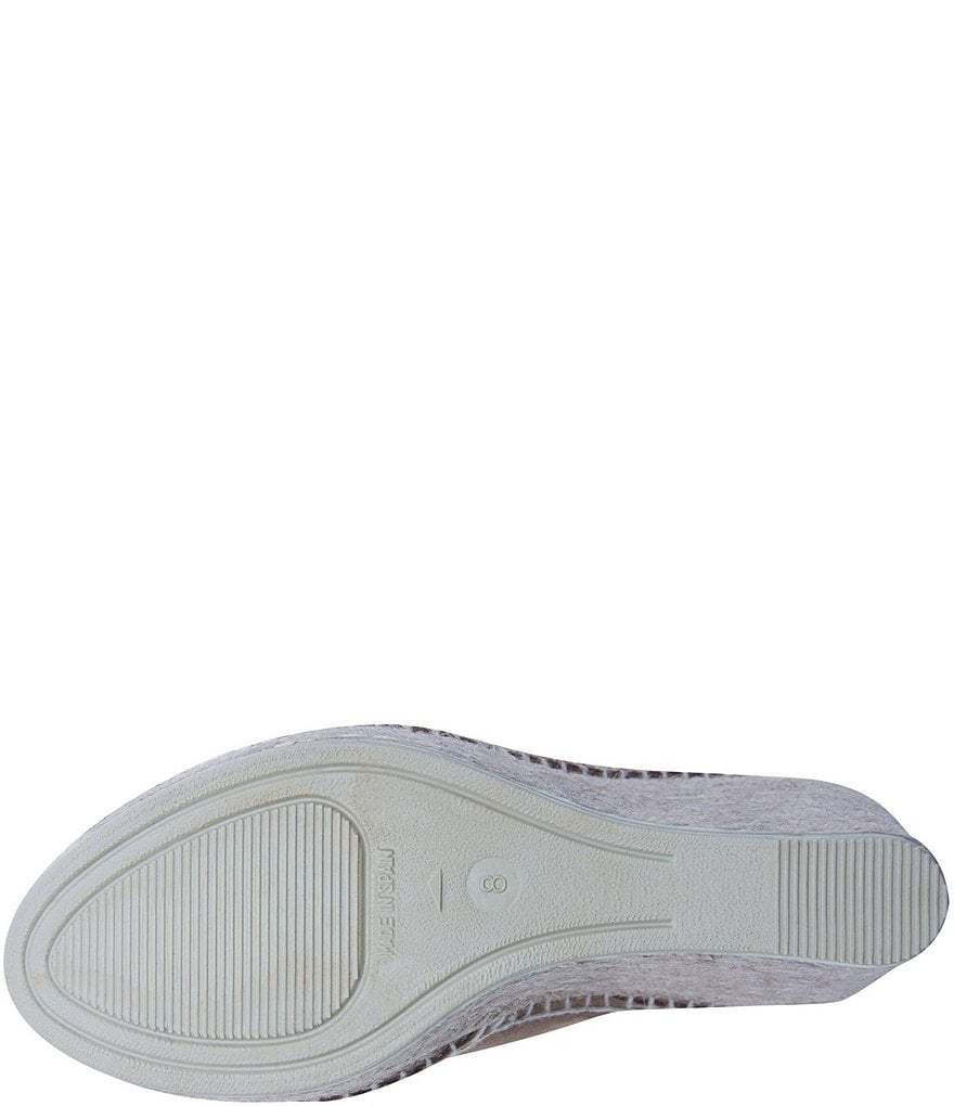 Andre Assous Cici Suede Esparille Wedge Sandals